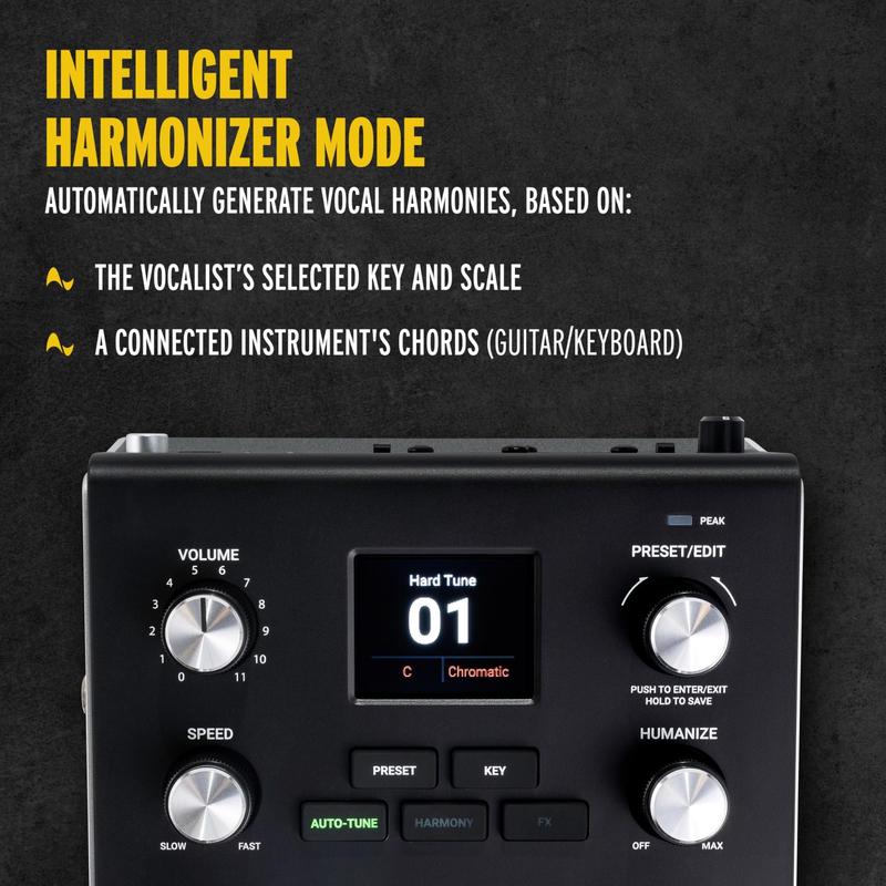 Pedal de efeitos vocais HEADRUSH VX5 com Antares AutoTune - Pedal